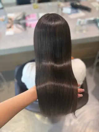 ロング 彩菜/透明感艶カラー /赤み消しカラーのヘアスタイル