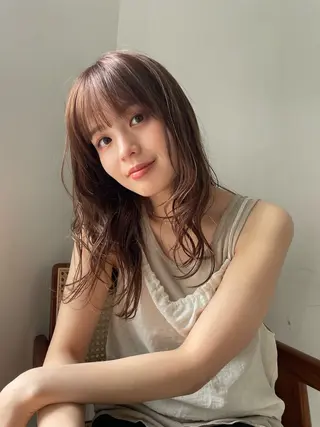 セミロング 松井 涼馬のヘアスタイル
