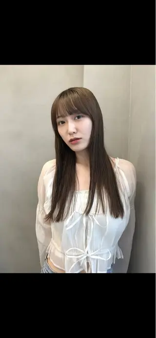 ロング ☔梅雨対策☔️縮毛 🌈kubo🌈のヘアスタイル