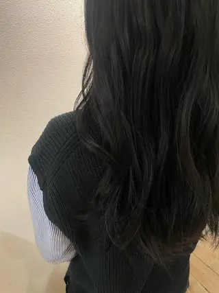 セミロング カラー カット⌇艶カラー 🫧⌇Nanahoのヘアスタイル