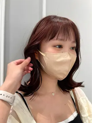 セミロング 🤎𝐌𝐚𝐨⌇ お悩み解決美容師🤎のヘアスタイル