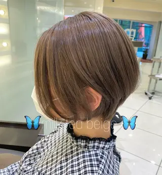 ショート カラー 銀座メンズ専門🖤 叶奈々のヘアスタイル