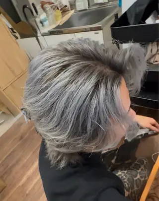 メンズ 山﨑 雅史のヘアスタイル