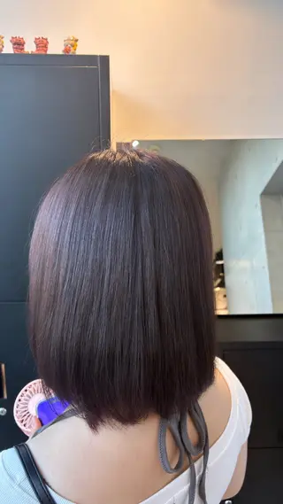 ミディアム カラー ヘアアレンジ 🦋似合わせカラー 艶髪🦋Rinaのヘアスタイル