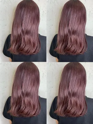 セミロング カラー ブリーチなし透明感 カラー🤍ྀིきららのヘアスタイル