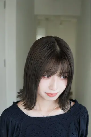 ミディアム カラー 髪質改善/透明感 松下喬亮のヘアスタイル