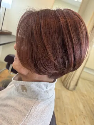 ショート カラー ルプラボウ 石黒よう子のヘアスタイル