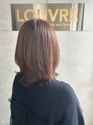 ミディアム 柴田 久美子のヘアスタイル