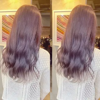 ロング カラー yoriダブルカラー 代表すがわらのヘアスタイル