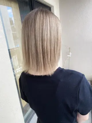 ミディアム カラー 髪質改善/レイヤー カット手塚奨のヘアスタイル