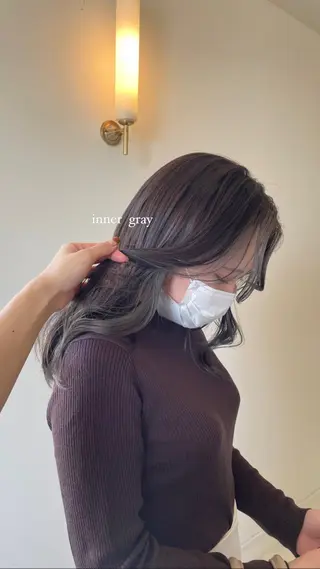 ミディアム カラー sand🎀 Ricoのヘアスタイル