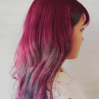 ロング カラー パーマ ヘアアレンジ メンズ キッズ ネイル マツエク・マツパ 【西八王子】Siq ●FM●オーナーのヘアスタイル