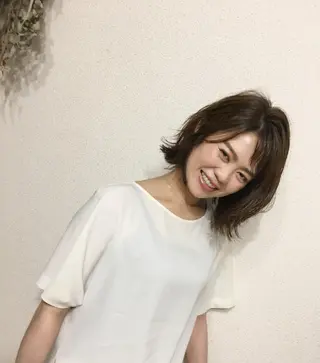 ミディアム ヘアアレンジ カラー See by merのマツエク・マツパデザイン