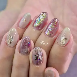 ネイル モチの良さ◉ フィルインネイル♡のネイルデザイン