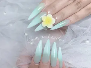 ネイル エツメ💅 長さだし🎀デザインのネイルデザイン