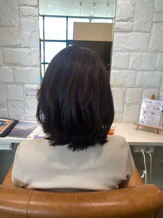 ミディアム カラー ママ美容師 Tsuchiyaのヘアスタイル