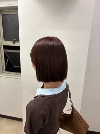 ミディアム カラー 韓国っぽ×透け感🪽 Fumi 🤍のヘアスタイル