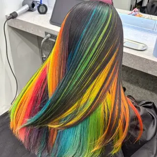 カラー Yoshiいろあそび 八王子/ハイトーンのヘアスタイル