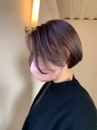 ショート カラー 本間 結衣のヘアスタイル