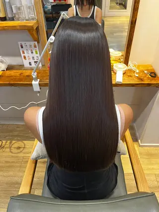 ロング パーマ メテオカラー/ 縮毛矯正/高橋勇樹のヘアスタイル