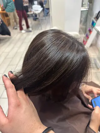 ミディアム カラー デザインカラー✨🦄 透明感カラー✨ヒカルのヘアスタイル