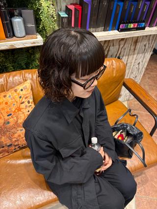 ショート 🪐海外hair/パ ーマ/暖色/ミミ🧤のヘアスタイル
