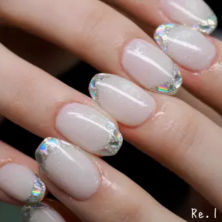 ネイル モチの良さ◉ フィルインネイル♡のネイルデザイン