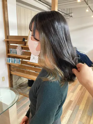 セミロング カラー ✂️似合わせの魔術師 石田一樹✂️のヘアスタイル