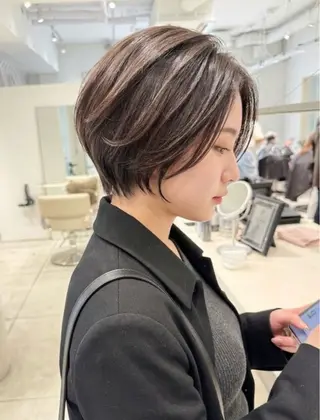 ショート カラー 似合わせスタイル 表参道🌿ちえのヘアスタイル