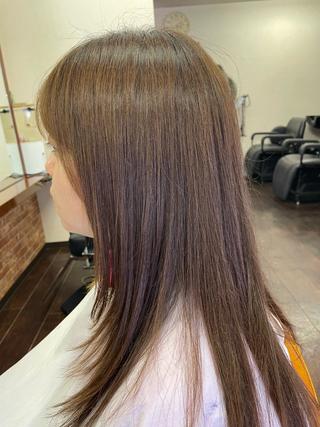 セミロング パーマ 桧山 真のヘアスタイル
