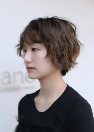 ショート パーマ カザマ🧤/パーマ /デジタルパーマのヘアスタイル
