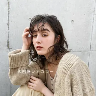 ミディアム CASANE 大橋康智のヘアスタイル