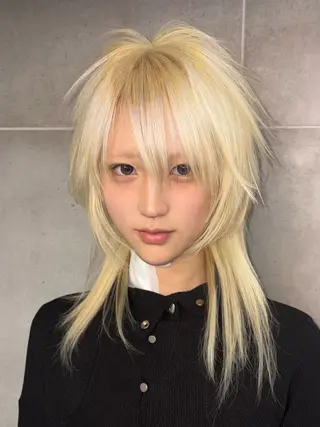セミロング カラー THE./ブリーチ /ハイトーン特化のヘアスタイル