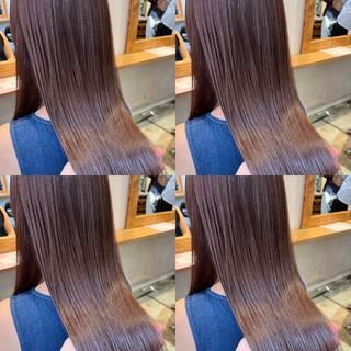 ロング カラー ✨韓国風レイヤー✖️ 美髪矯正✨ユウヤのヘアスタイル