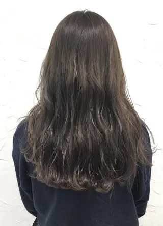 セミロング カラー 脱！黒髪 ダブルカラー【上野】のヘアスタイル