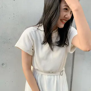 ロング カラー 榑松 恵里のヘアスタイル