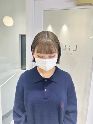 ミディアム カラー お洒落パーマ/ 艶カラー/michiのヘアスタイル
