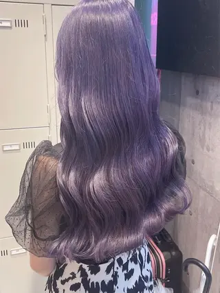 ロング カラー パーマ ヘアアレンジ メンズ キッズ ネイル マツエク・マツパ アイブロウ レイヤー/ダブル カラー/YURINAのヘアスタイル