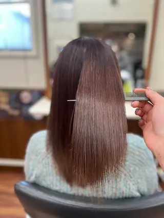 ミディアム カラー 渡邊晴日/ ヘアカラー/髪質改善のヘアスタイル