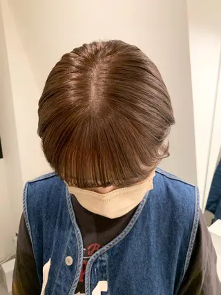 ミディアム 落合希 Olivebeigeのヘアスタイル