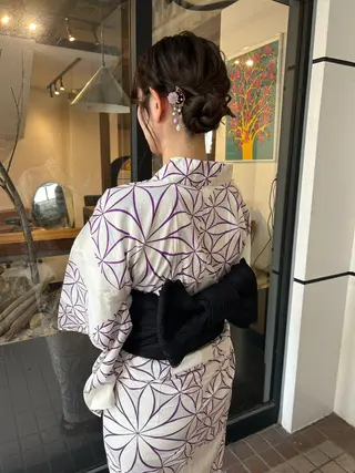 ミディアム カラー ヘアアレンジ ナチュラル ｜ suzukaのヘアスタイル