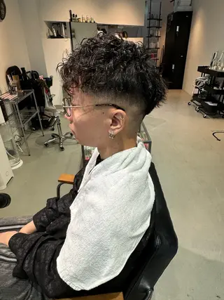 ショート パーマ メンズ Mizuki Yajimaのヘアスタイル