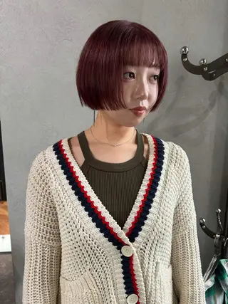 ミディアム カラー パーマ ヘアアレンジ メンズ 心斎橋美容室 Junのヘアスタイル