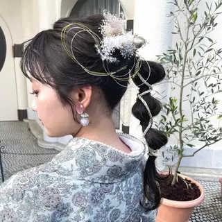 ロング ヘアアレンジ ami /原宿/表参道のヘアスタイル
