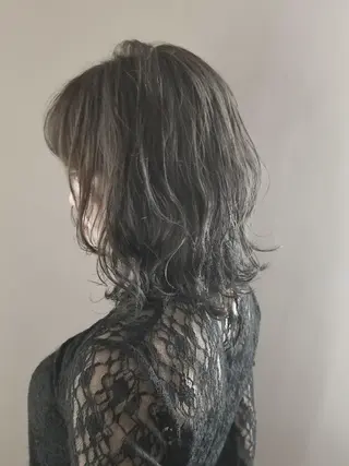 ミディアム Ash 店長 山下達也のヘアスタイル
