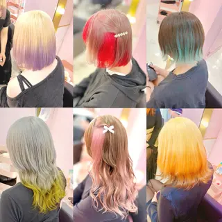 ミディアム カラー 甘ふわgirly🎀 ハイトーン🤍Ramのヘアスタイル