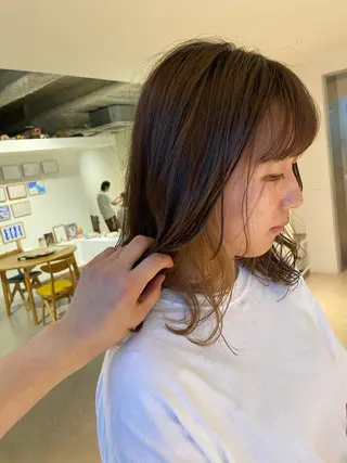 ミディアム 似合わせcut 🔥yutakaのヘアスタイル