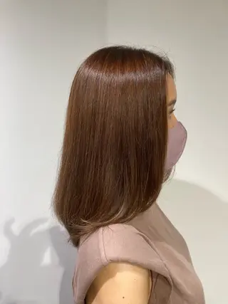 ロング あやか 白髪ぼかしハイライトのヘアスタイル
