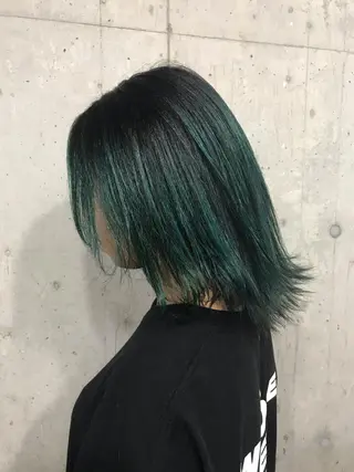 ミディアム カラー パーマ ヘアアレンジ メンズ キッズ ネイル マツエク・マツパ サロンドミルク 渋谷高比良のヘアスタイル