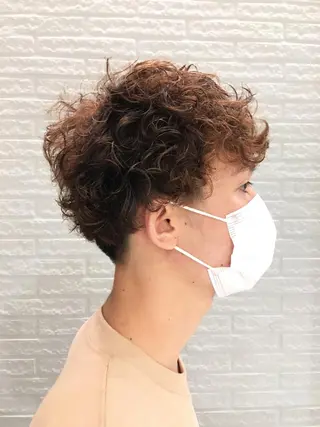 メンズ 黒田恵里香ショート カットモデル募集中のヘアスタイル